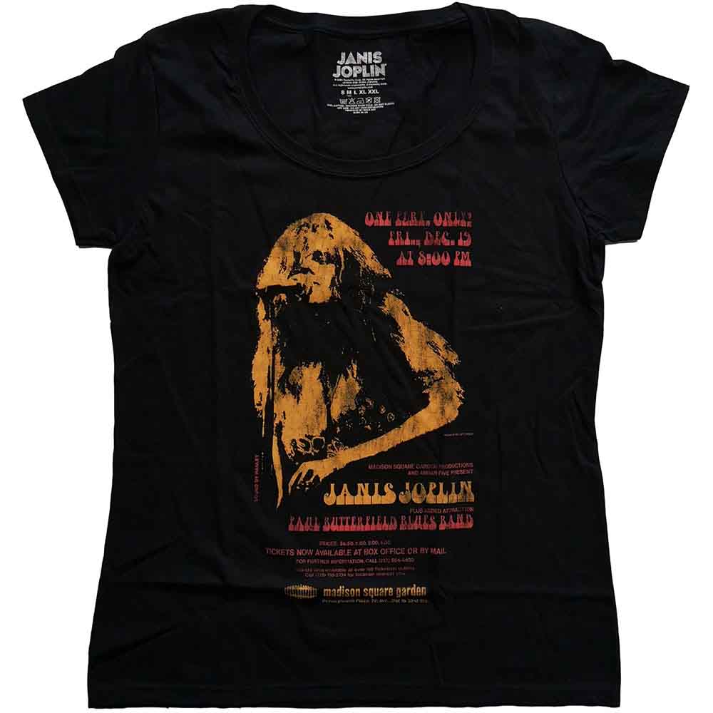 Janis Joplin Ladies T-Shirt: Madison Square Garden
