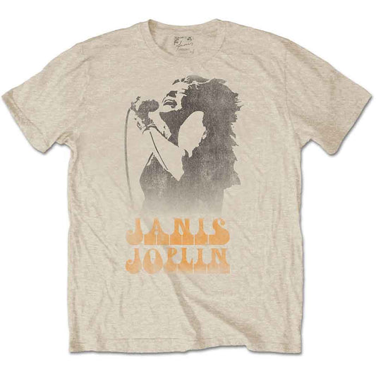 Janis Joplin T-Shirt: Working The Mic