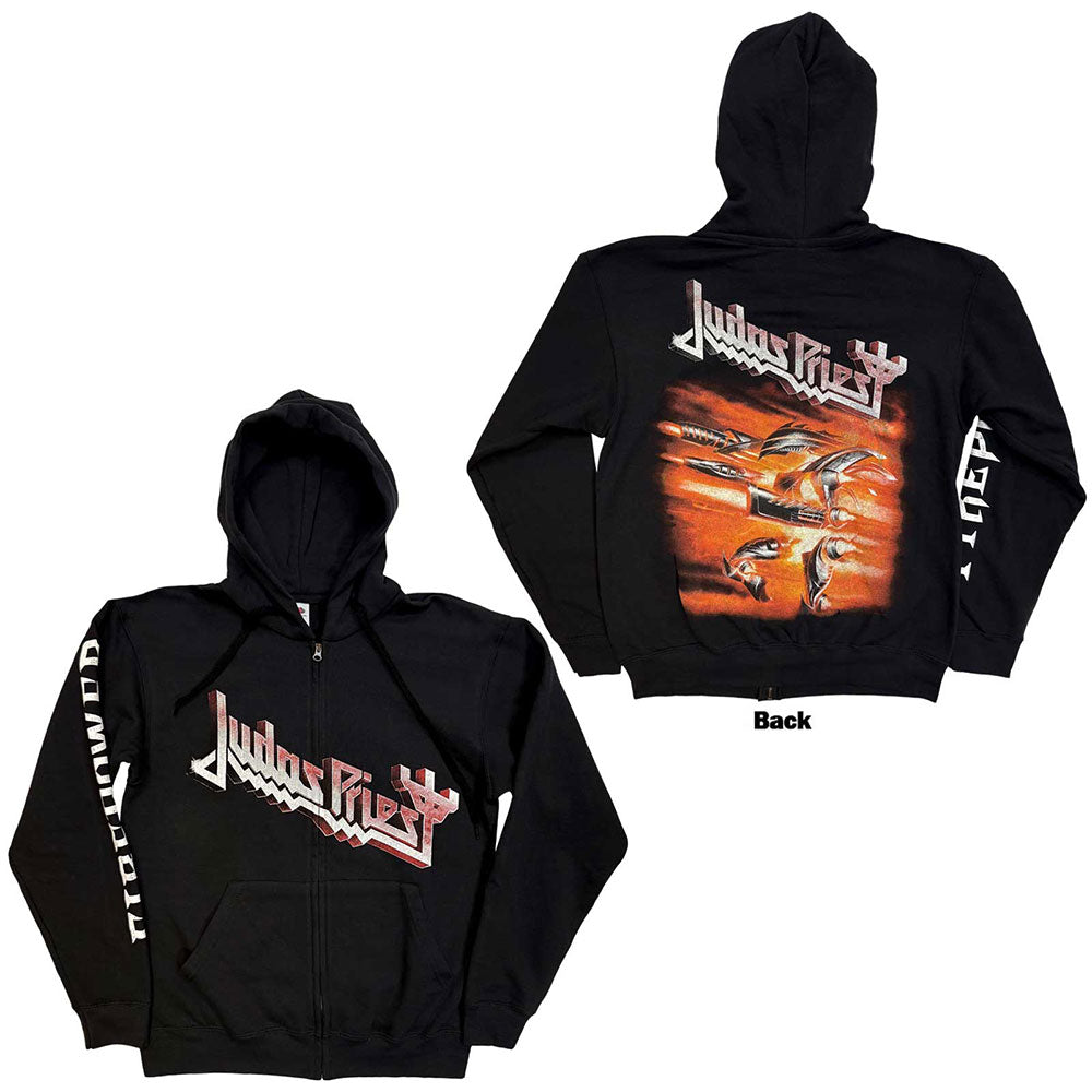 Judas Priest Zipped Hoodie: Firepower