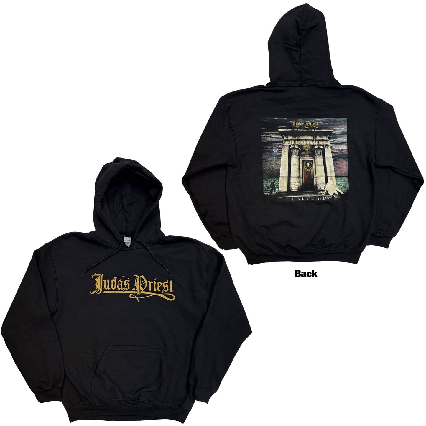 Judas Priest Pullover Hoodie: Sin After Sin Logo & Album Cover