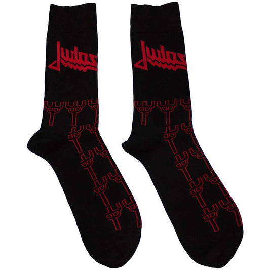 Judas Priest Socks: Trident Pattern