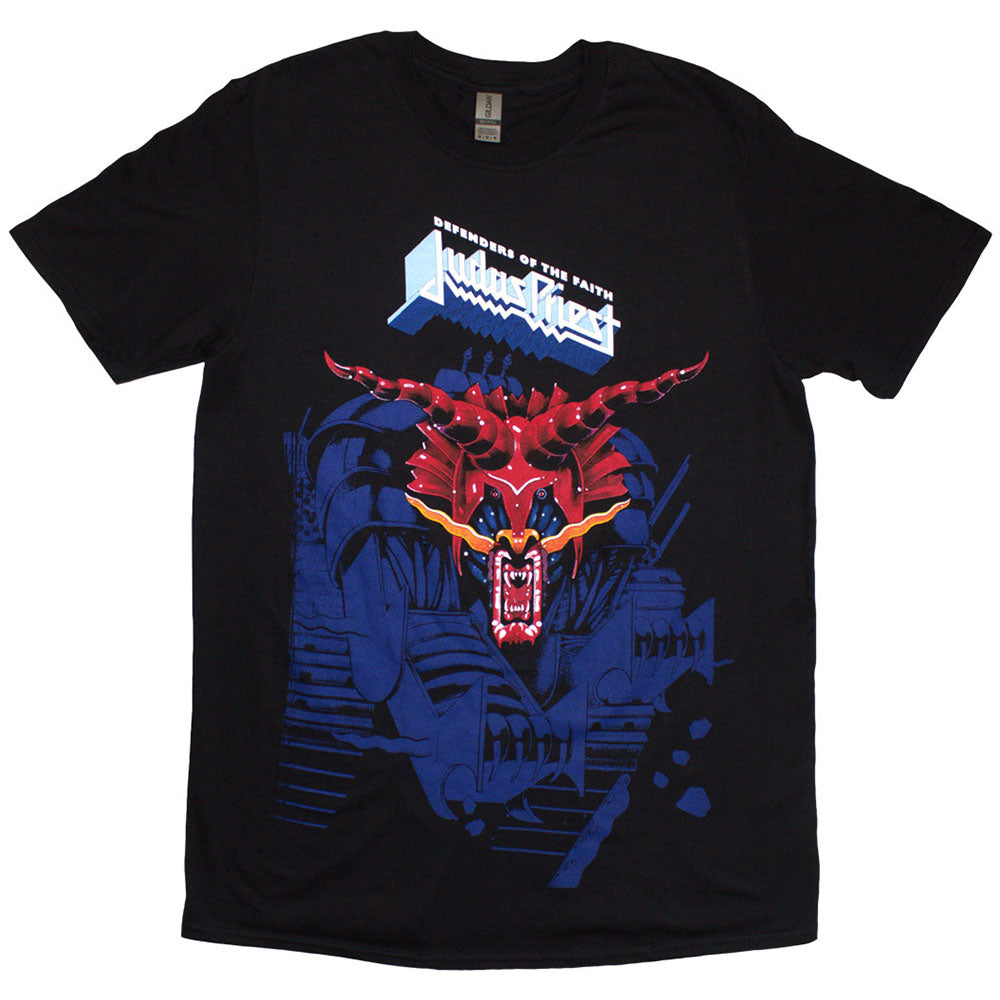 Judas Priest T-Shirt: Defenders Blue