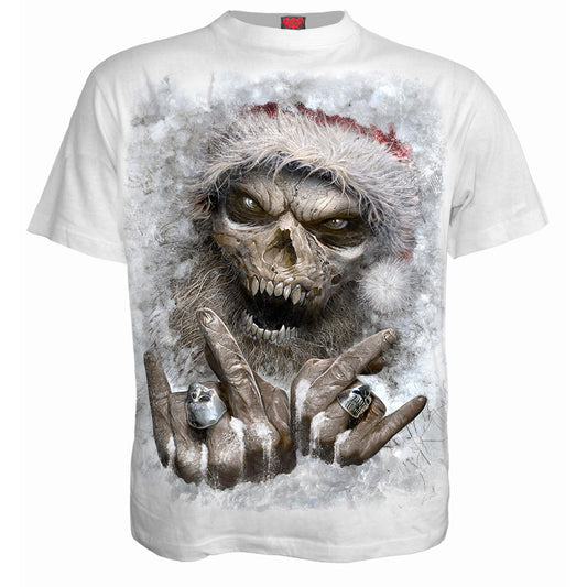 Spiral T-Shirt: Rock Santa