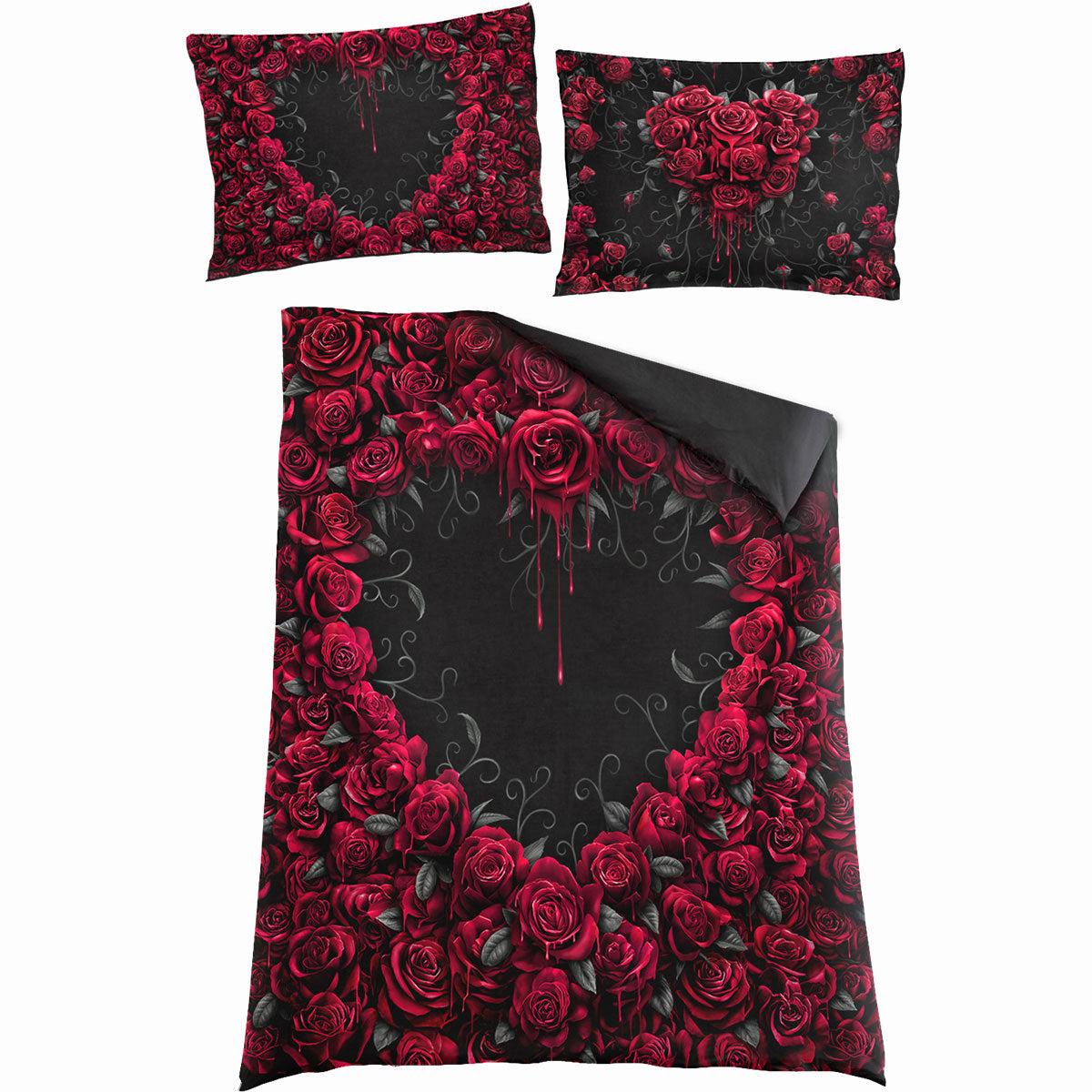 Spiral Duvet Set: Bleeding Heart