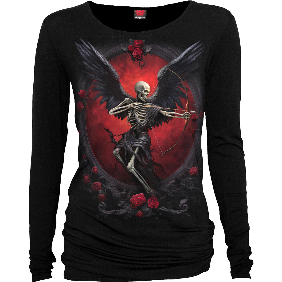 Spiral Ladies Long Sleeve Baggy T-Shirt: Cupid's Curse