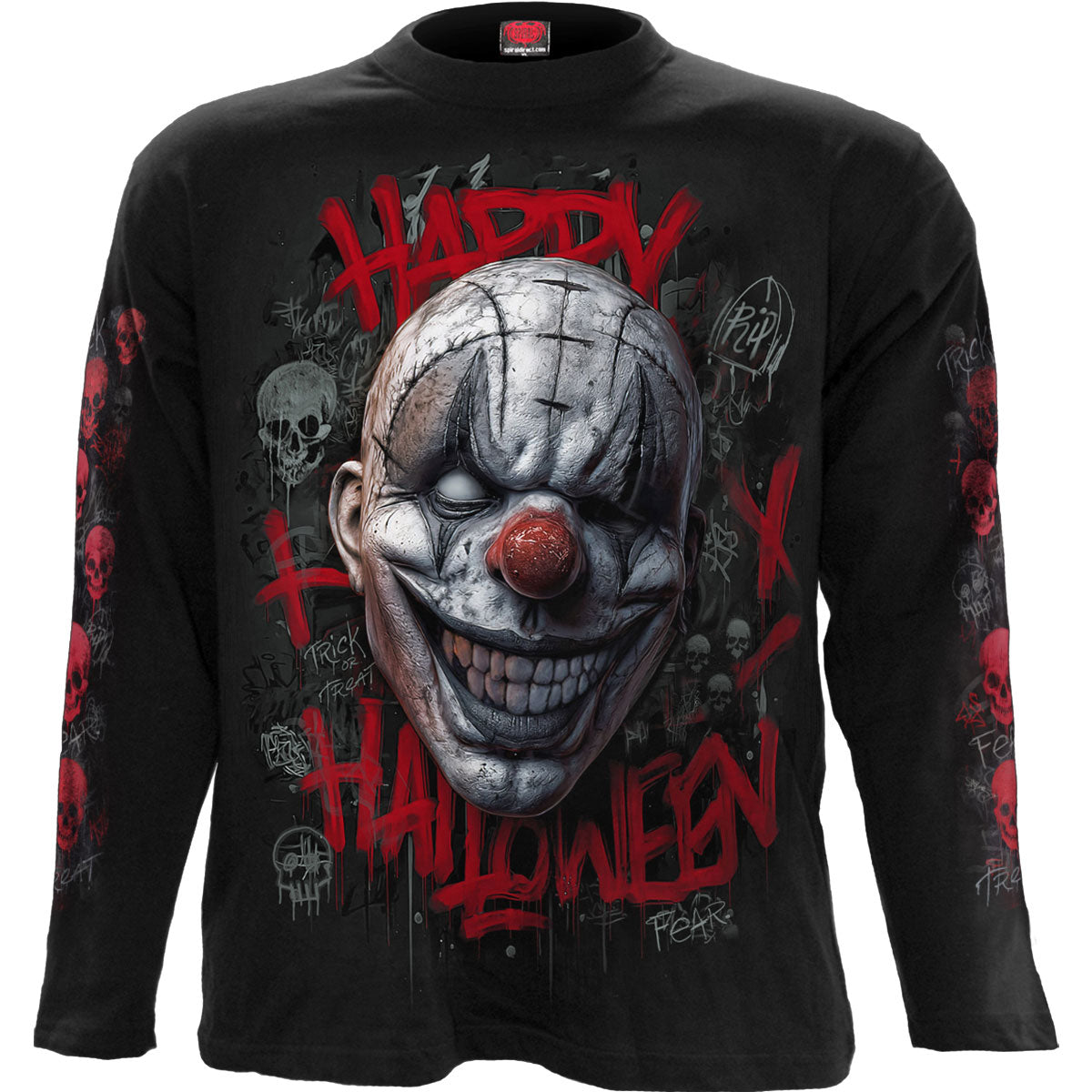 Spiral Long Sleeve T-Shirt: Happy Horroween