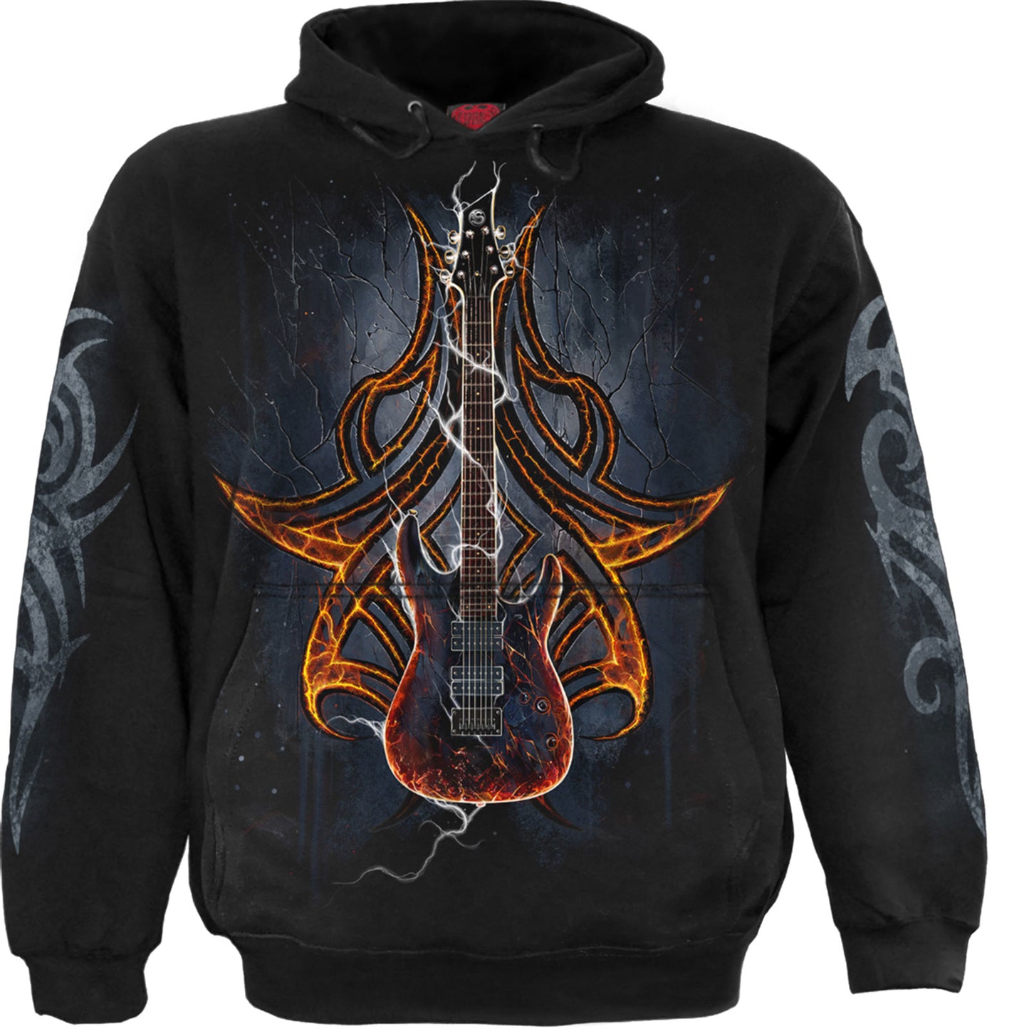 Spiral Pullover Hoodie: Death Rocker