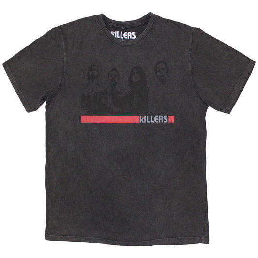 The Killers Stone Wash T-Shirt: Band Photo Mono