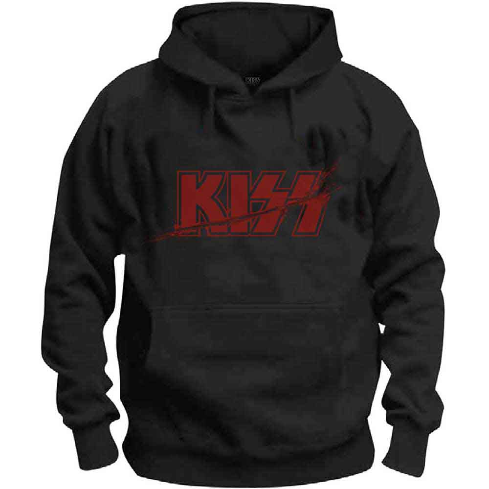 KISS Pullover Hoodie: Slashed Logo
