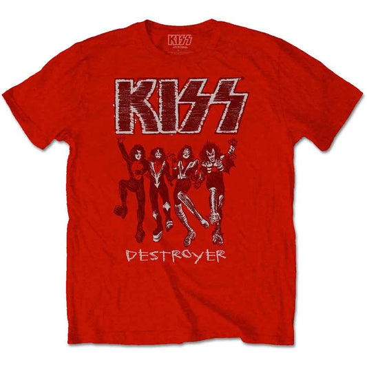 KISS T-Shirt: Destroyer Sketch
