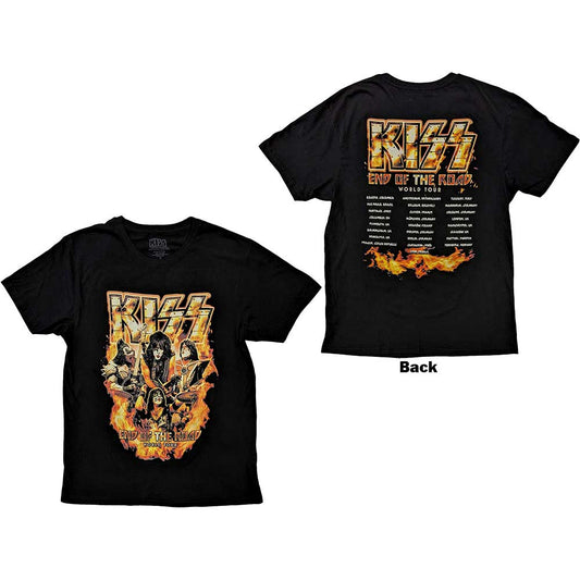 KISS T-Shirt: End Of The Road Tour Orange