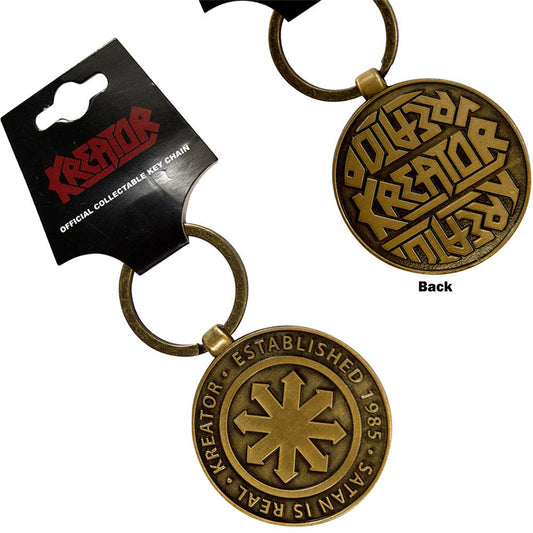 Kreator Keychain: Satan Is Real Emblem