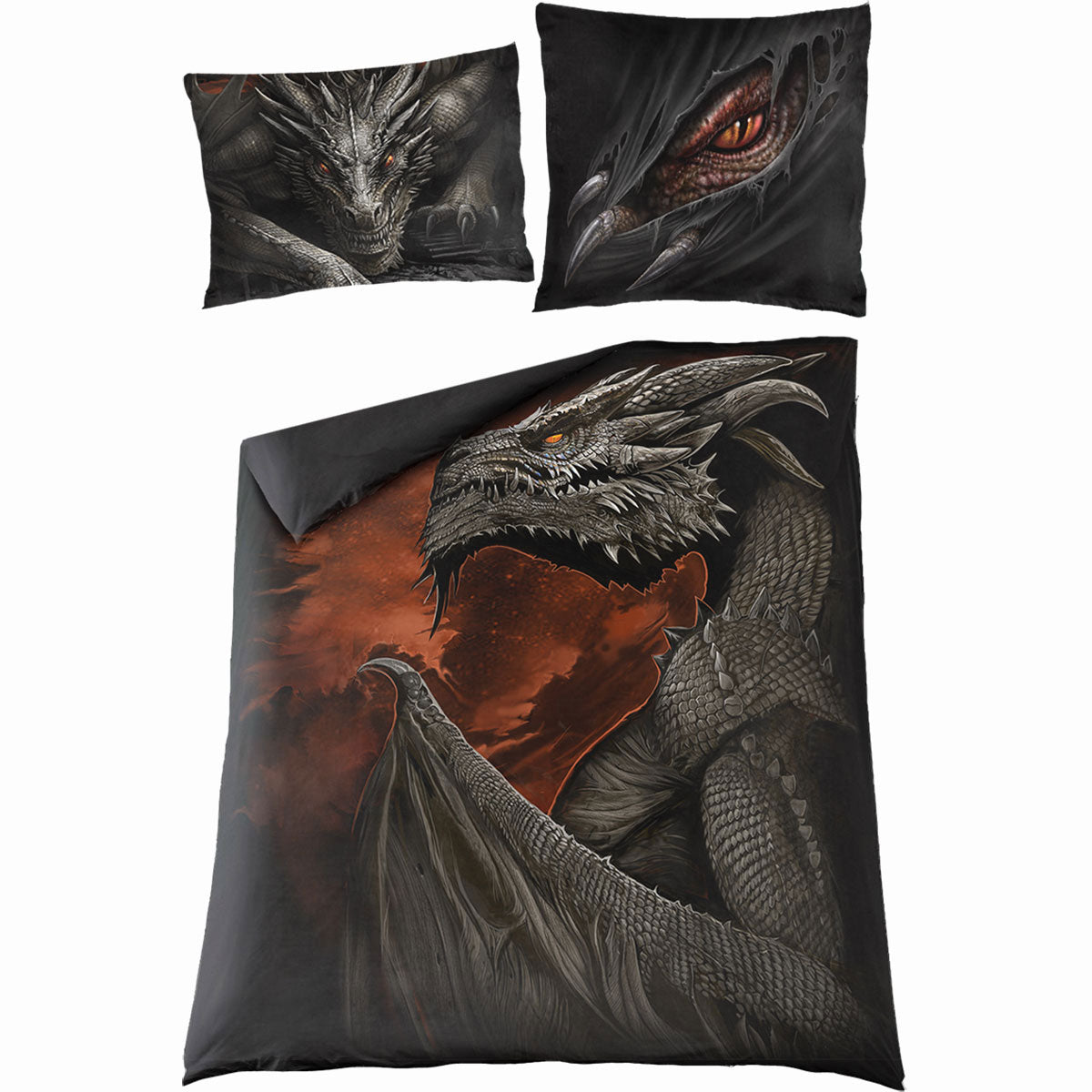 Spiral Duvet Set: Majestic Draco