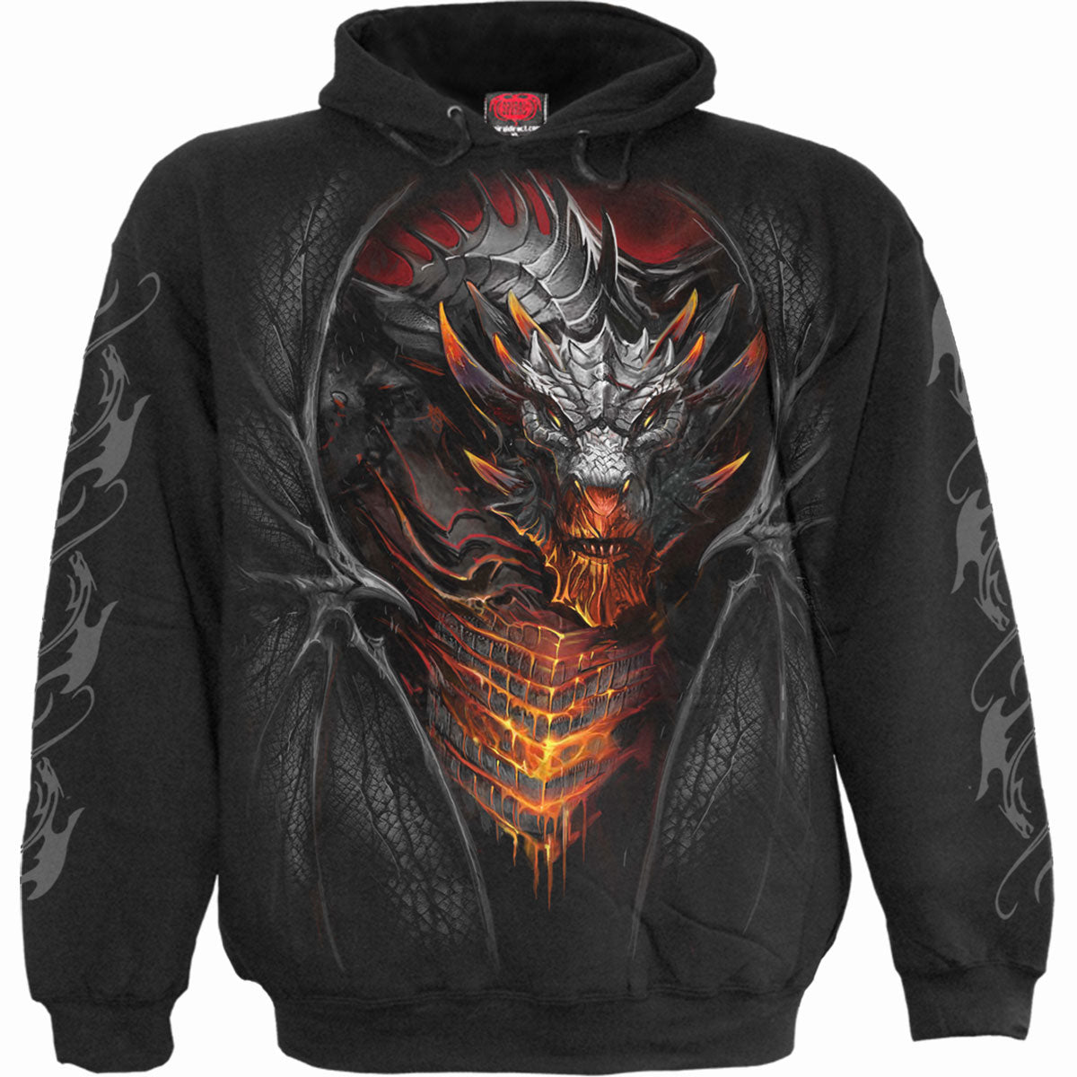 Spiral Pullover Hoodie: Draconis