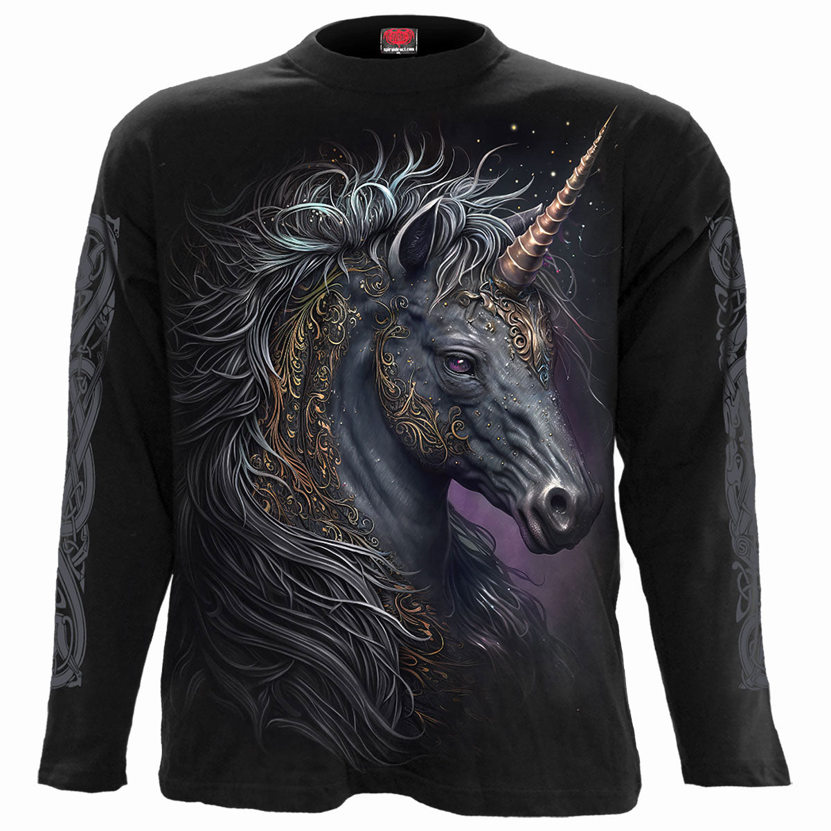 Spiral Long Sleeve T-Shirt: Celtic Unicorn