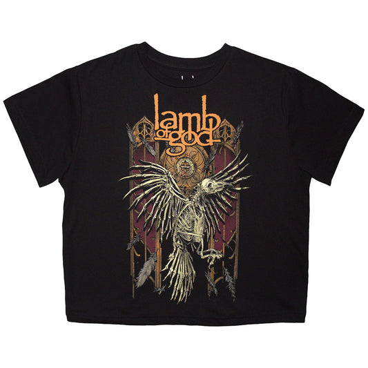 Lamb Of God Ladies Crop Top: Crow