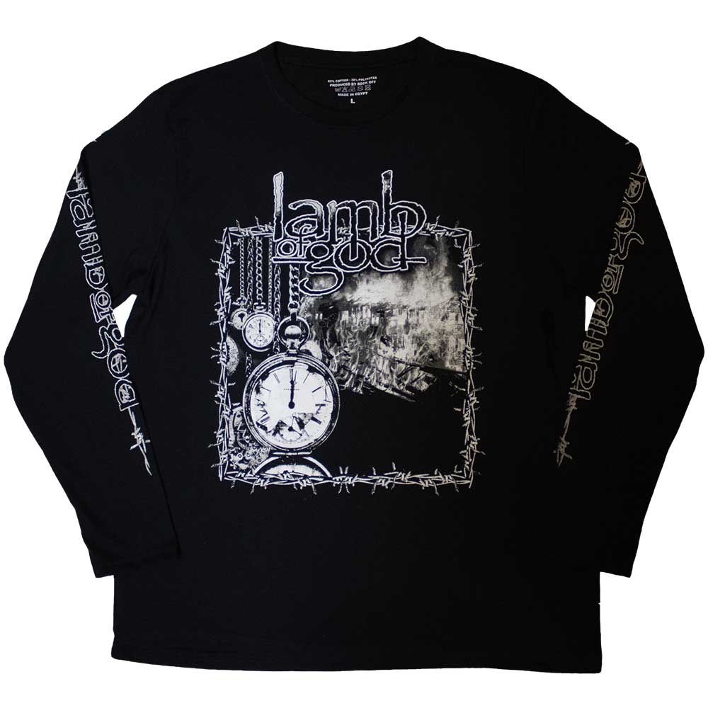 Lamb Of God Long Sleeve T-Shirt: Barbed Wire