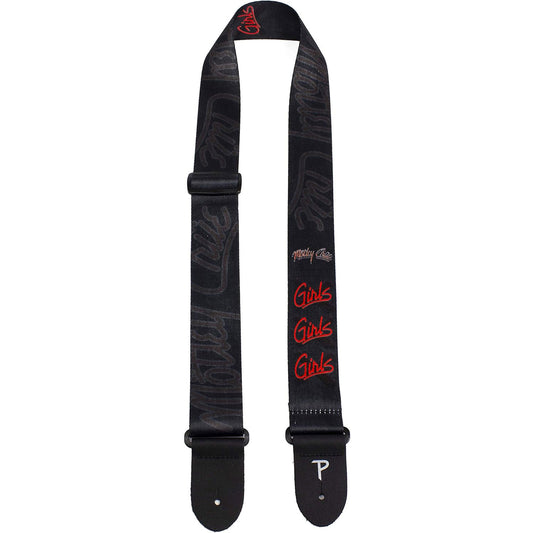 Motley Crue Guitar Strap (Poly): Girls  Girls  Girls