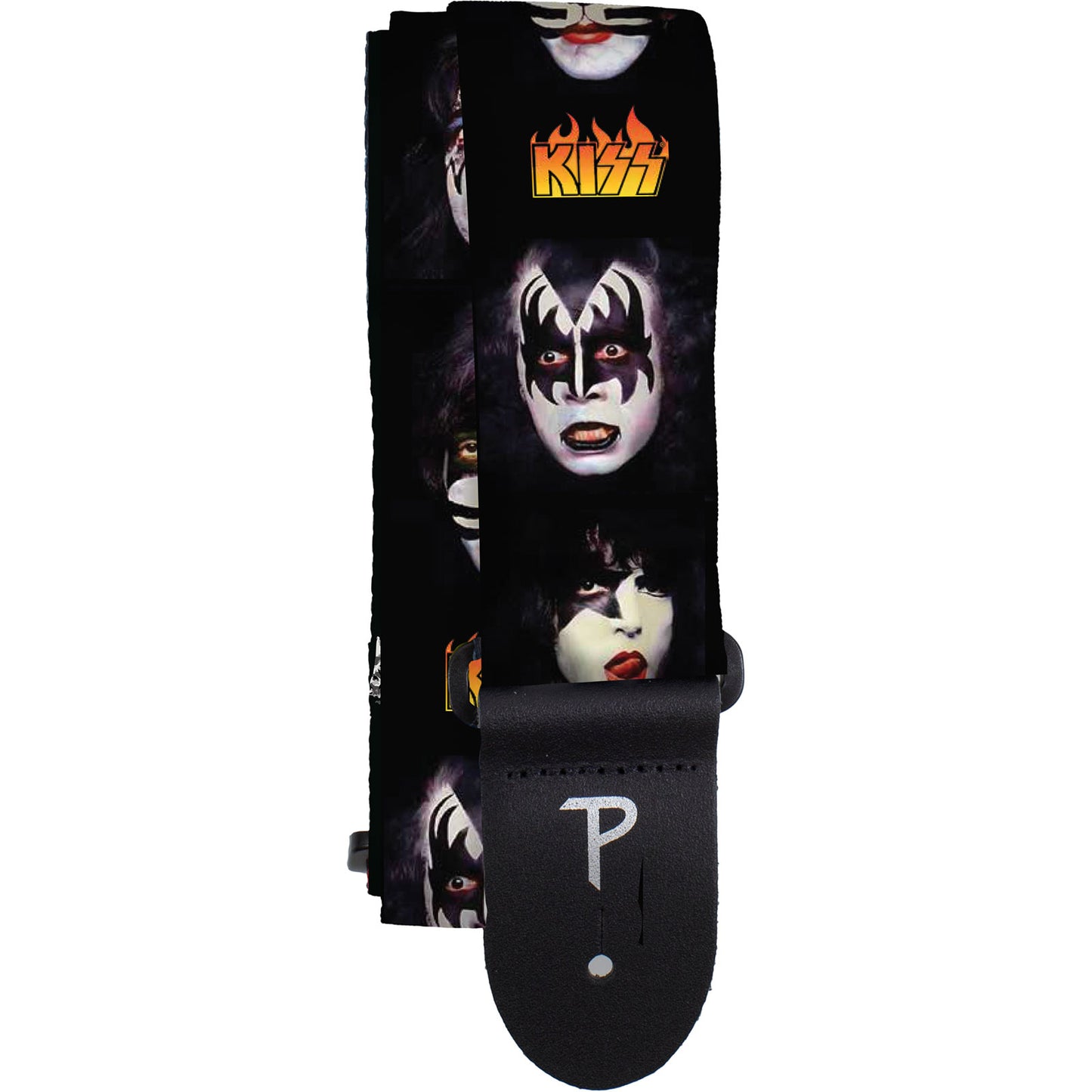 KISS Guitar Strap (Poly): Faces
