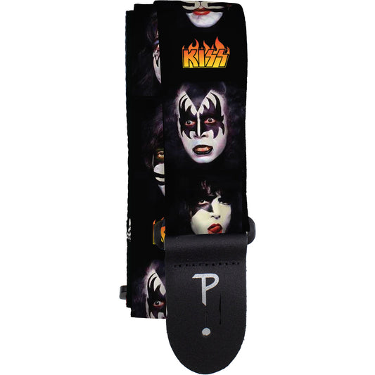 KISS Guitar Strap (Poly): Faces