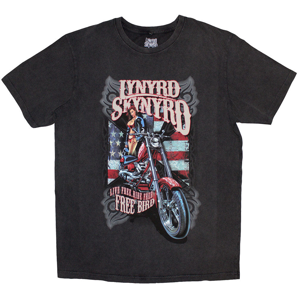 Lynyrd Skynyrd Stone Wash T-Shirt: Ride Free