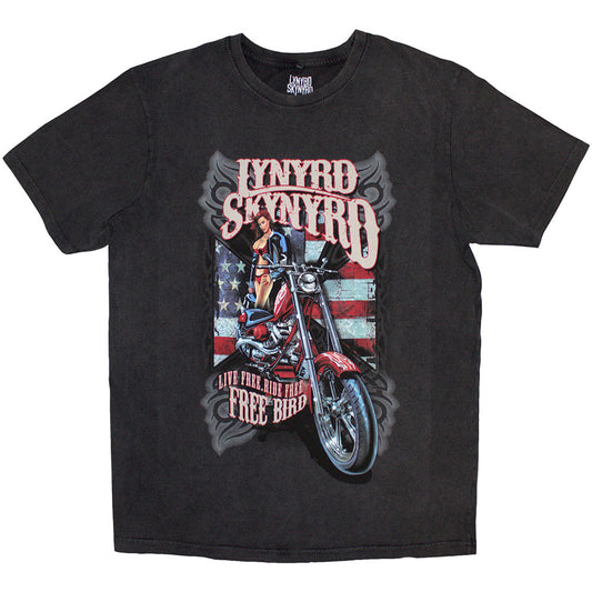 Lynyrd Skynyrd Stone Wash T-Shirt: Ride Free