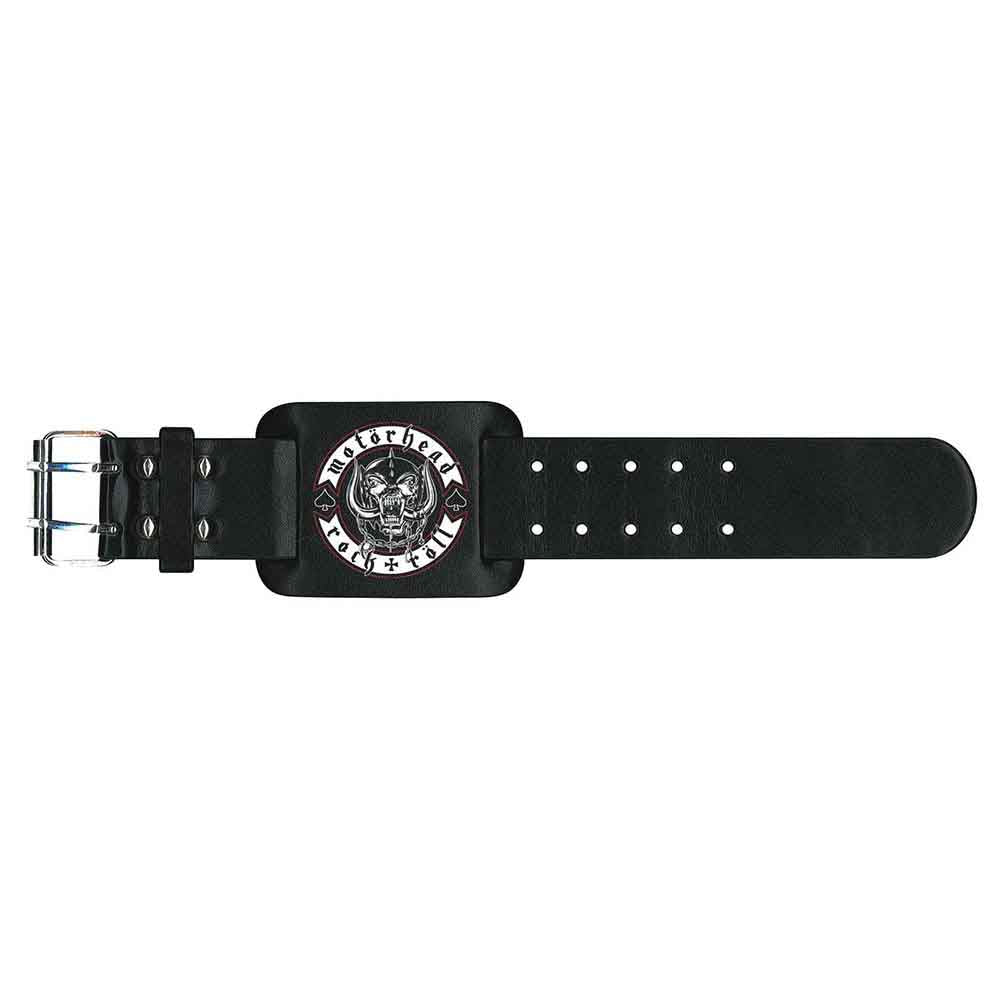 Motorhead Leather Wrist Strap: Biker Badge
