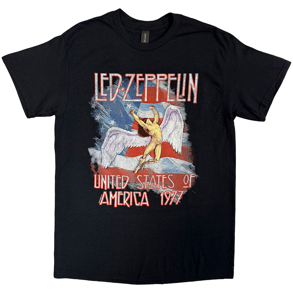 Led Zeppelin T-Shirt: Stars N' Stripes USA '77.