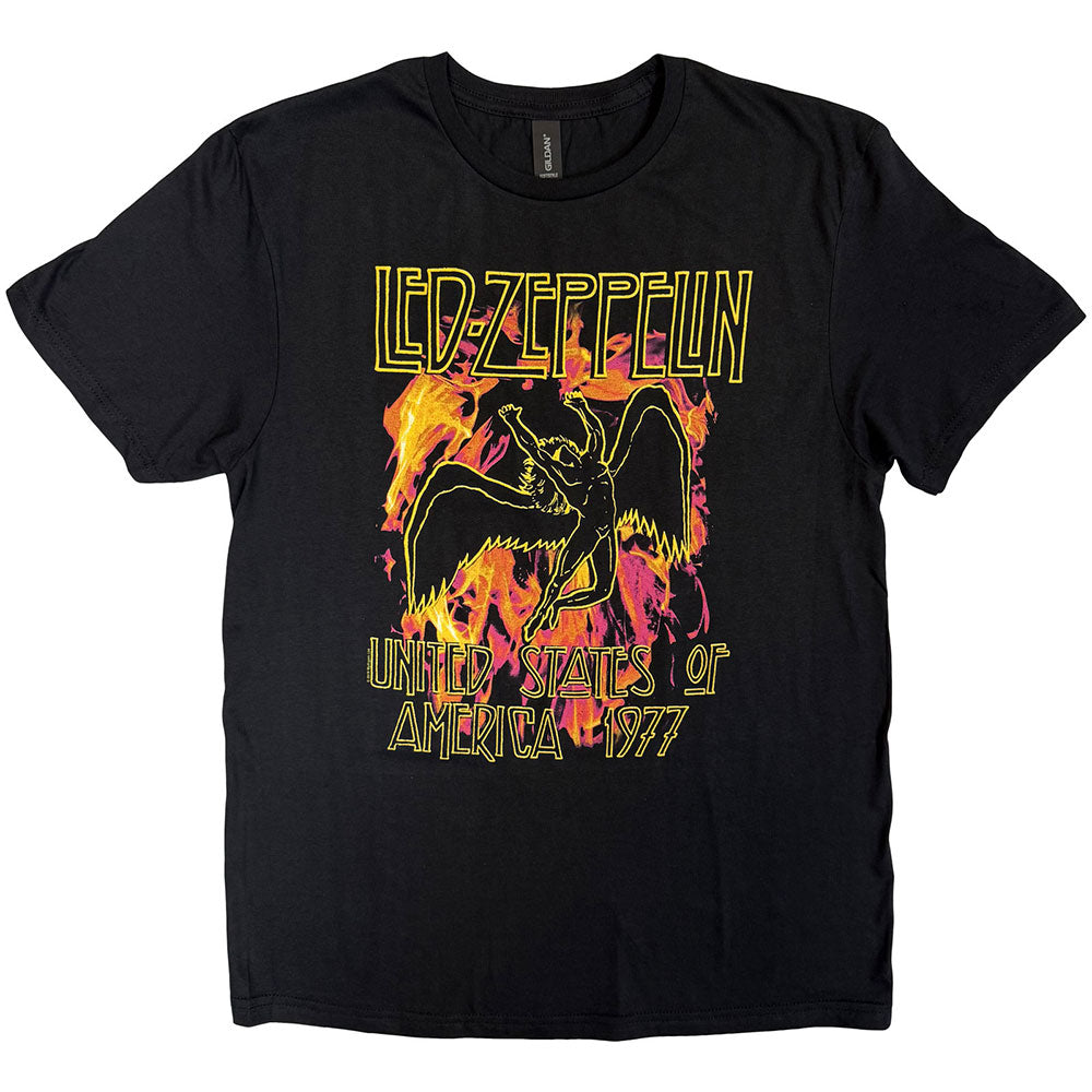 Led Zeppelin T-Shirt: Black Flames