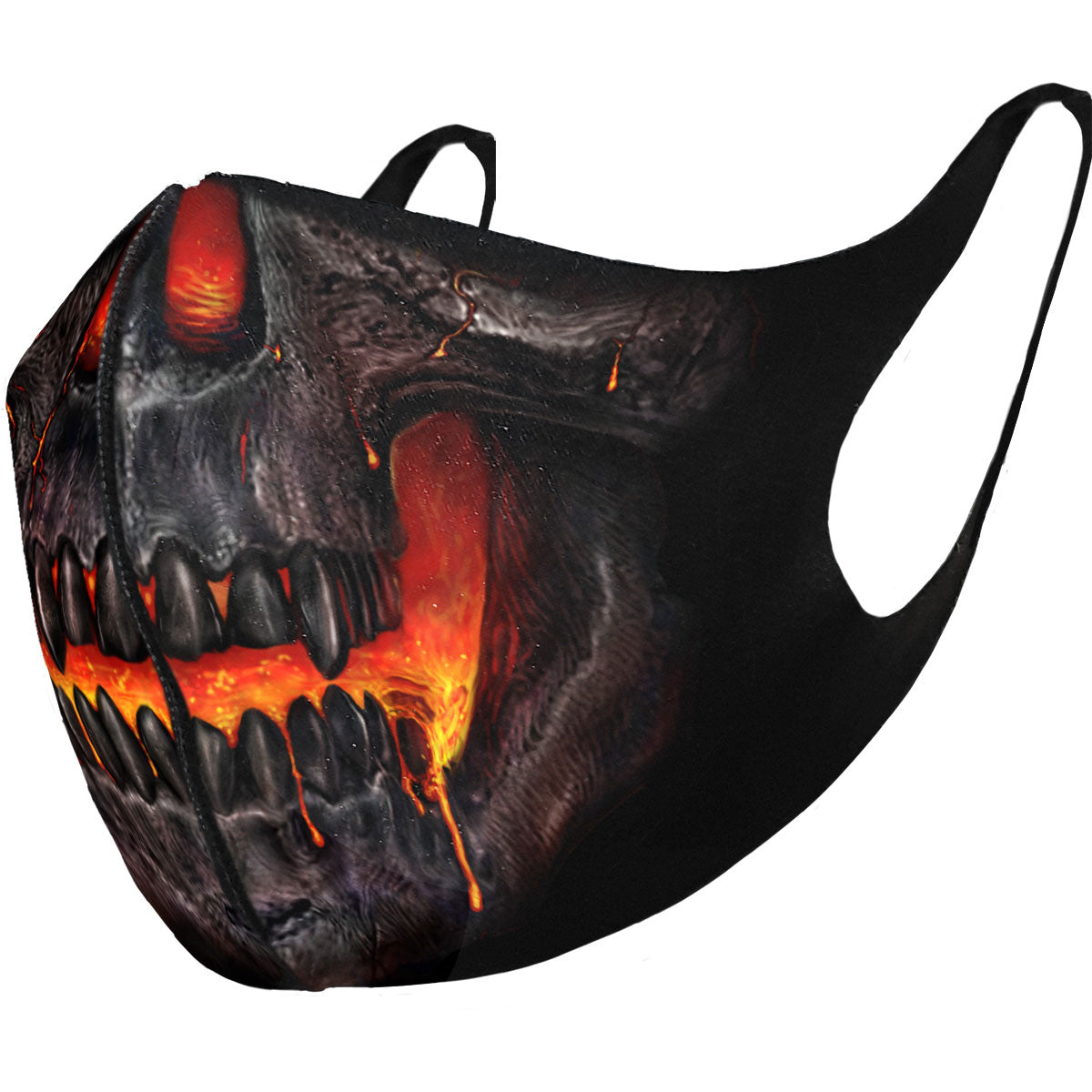 Spiral Face Mask: Skull Lava