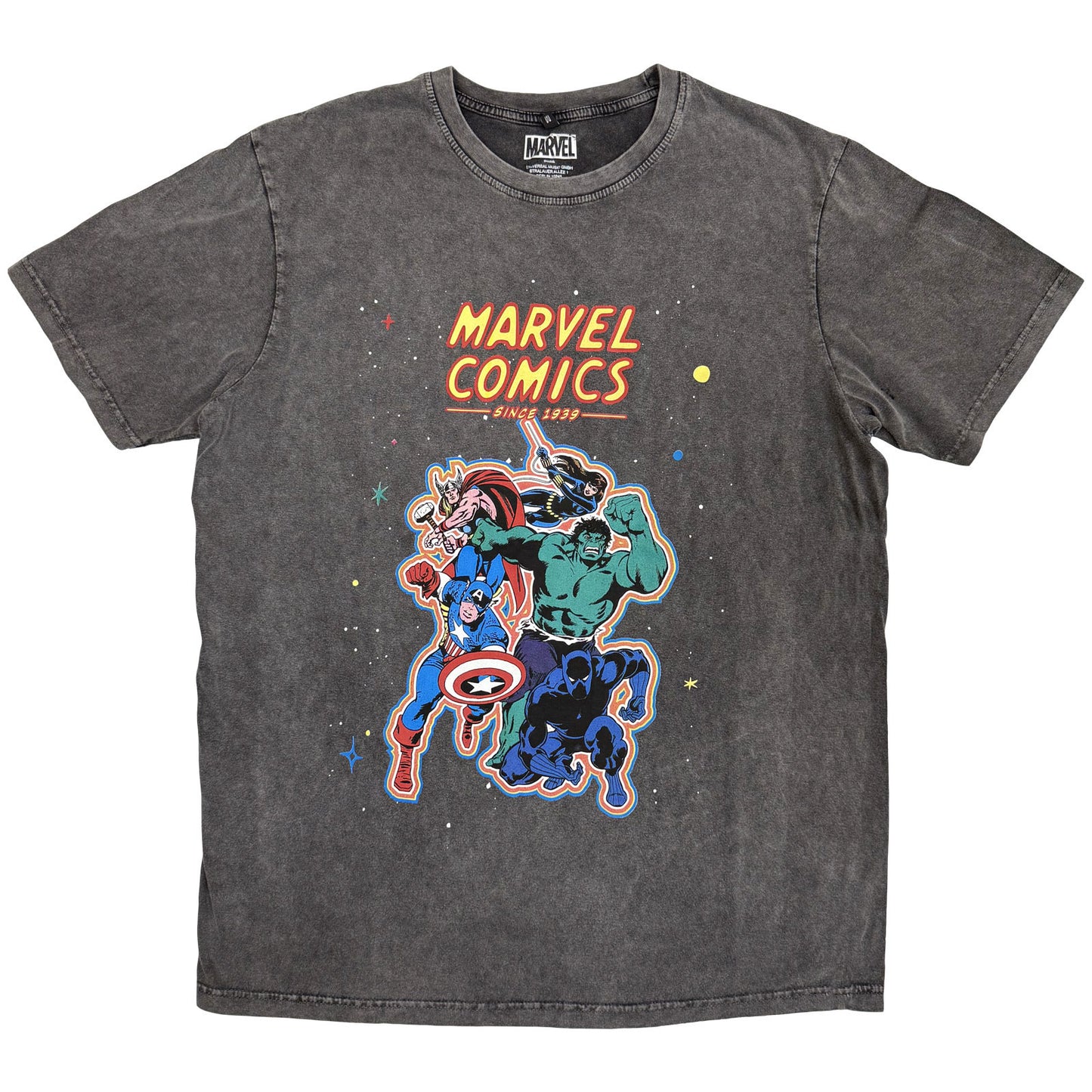 Marvel Comics Stone Wash T-Shirt: Avengers