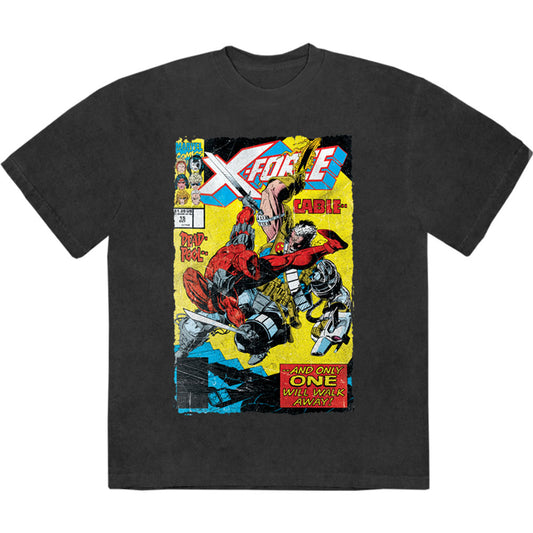 Marvel Comics Stone Wash T-Shirt: X-Force Cable & Deadpool