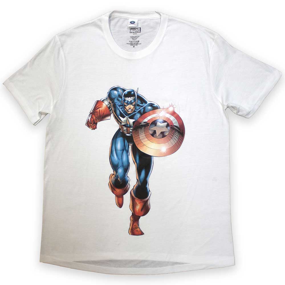 Marvel Comics T-Shirt: Captain America Running