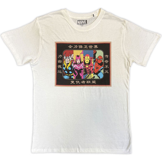 Marvel Comics T-Shirt: Avengers Framed Japanese