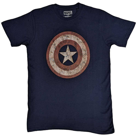Marvel Comics T-Shirt: Captain America Embroidered Shield