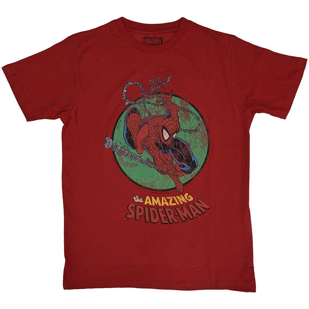 Marvel Comics T-Shirt: Spiderman Shooting Webs