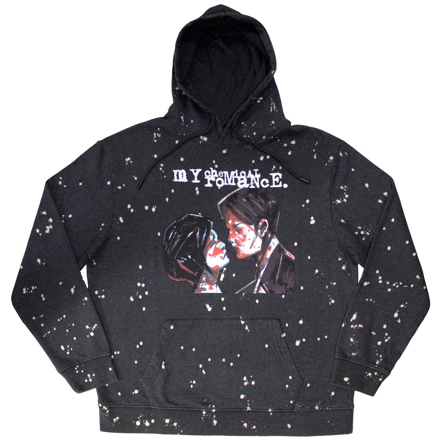 My Chemical Romance Dip Dye Pullover Hoodie: Three Cheers