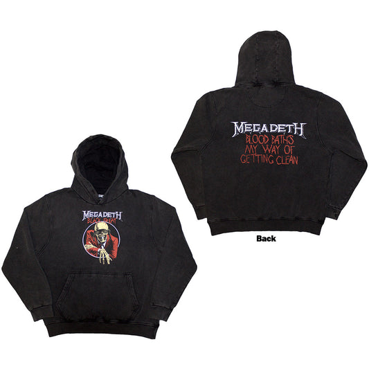 Megadeth Stone Wash Pullover Hoodie: Black Friday