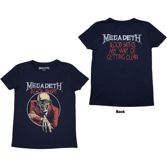 Megadeth Ladies T-Shirt: Black Friday