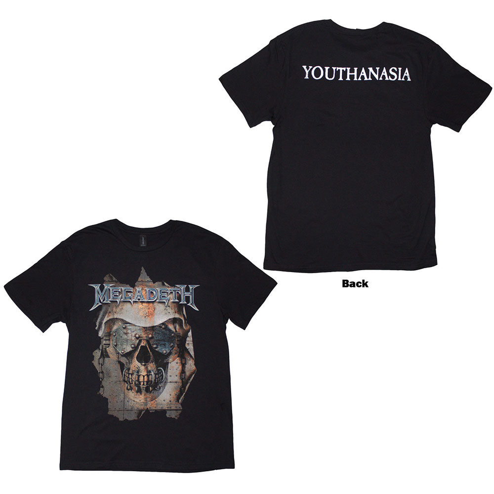 Megadeth T-Shirt: Youthanasia Ripped Thru