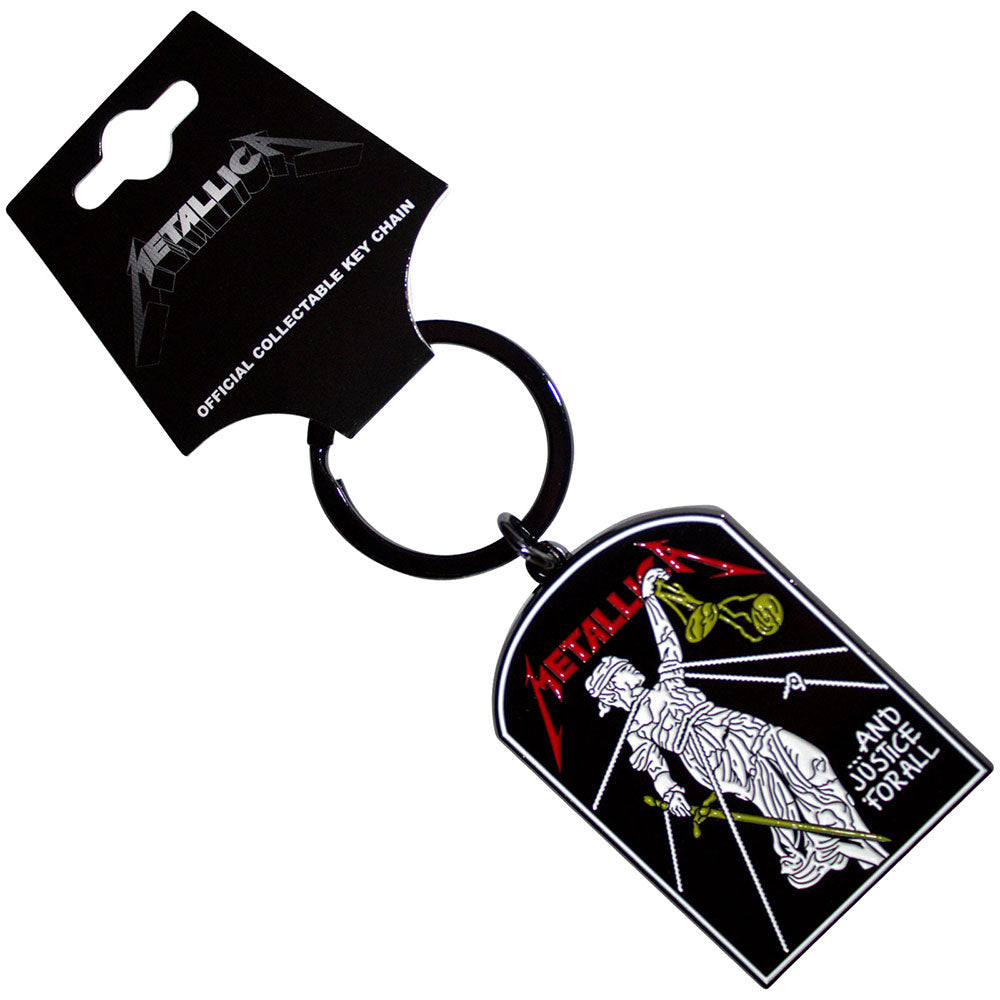 Metallica Keychain: And Justice For All Tombstone