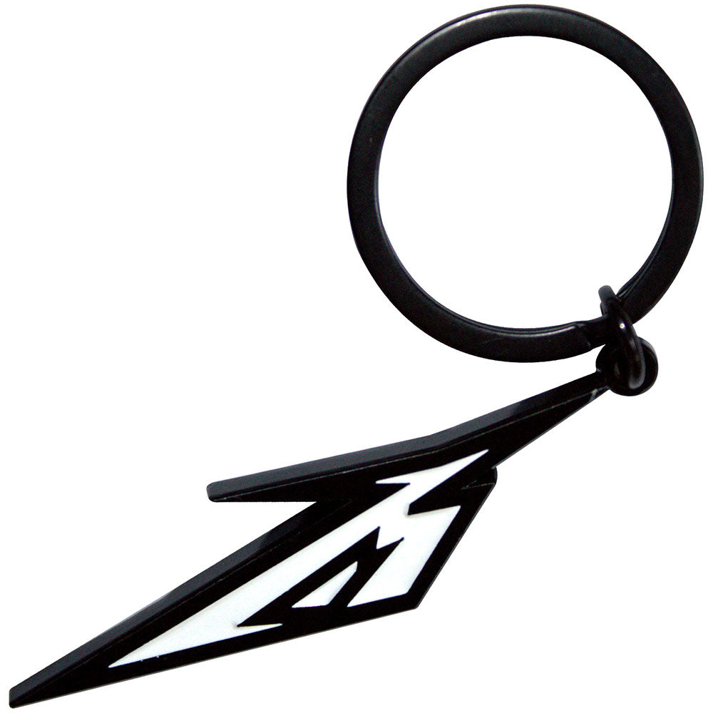 Metallica Keychain: Black & White M Logo