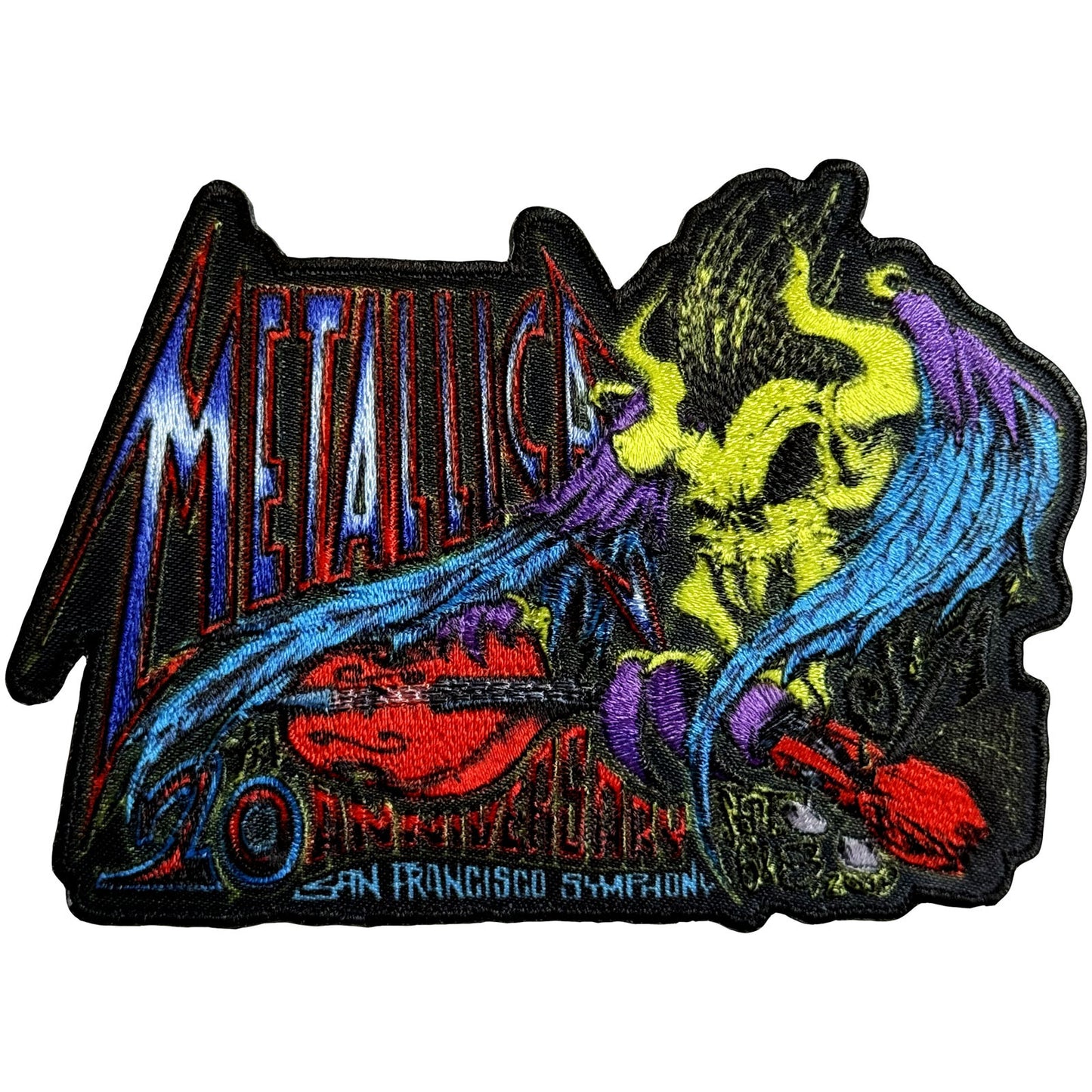 Metallica Woven Patch: Fillmore S & M Poster