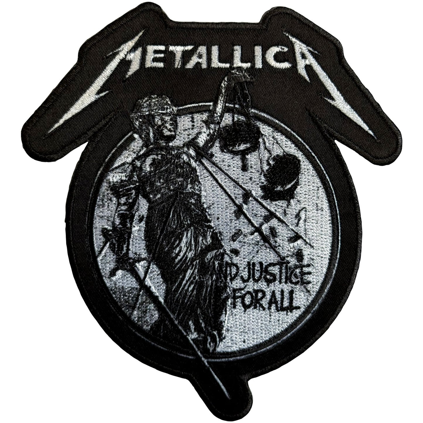 Metallica Woven Patch: Justice Mono