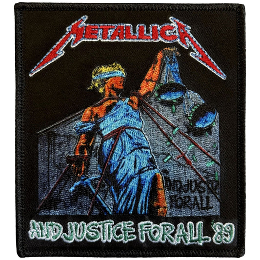 Metallica Woven Patch: Justice Bright Colours