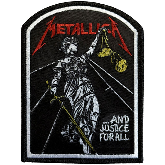 Metallica Woven Patch: Justice Tomb