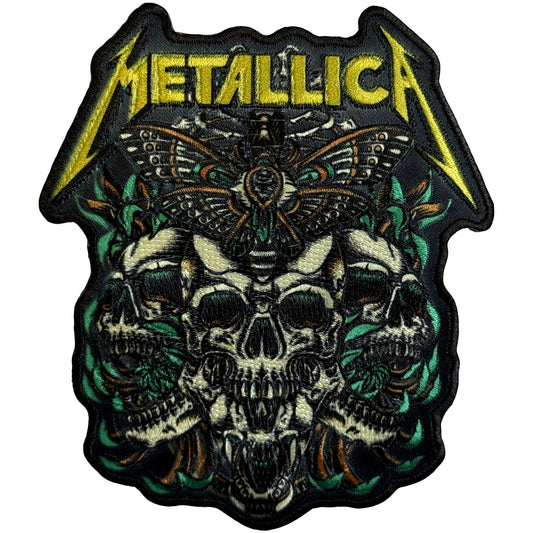 Metallica Woven Patch: Moth Into Flame