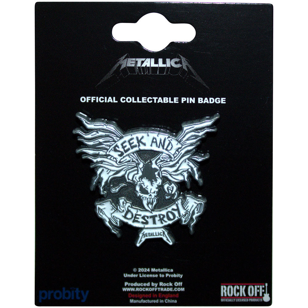 Metallica Badge: Seek & Destroy