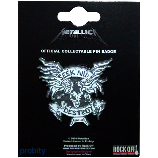 Metallica Badge: Seek & Destroy
