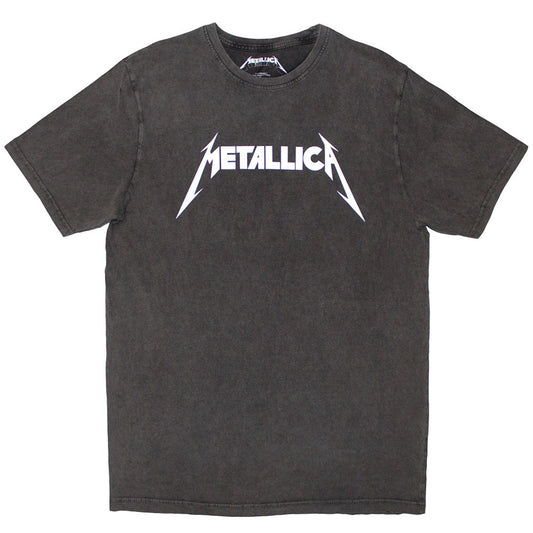Metallica Stone Wash T-Shirt: Logo